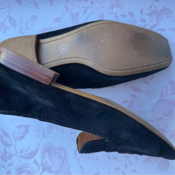 Tory Burch women’s Black Suede Slip-Ons - Picture 3 of 3